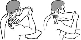 Selbstmassage bei Osteochondrose des Nackens. 
